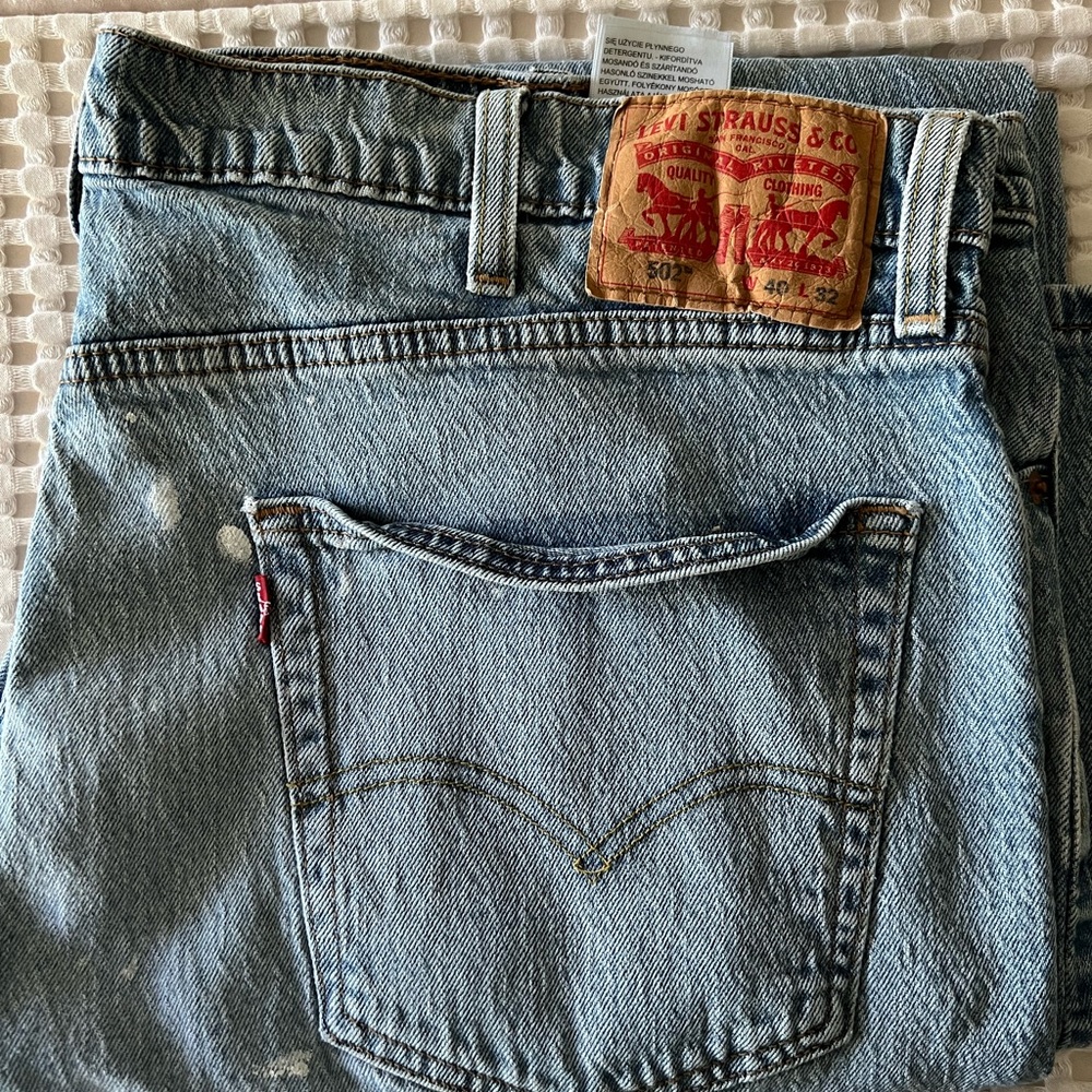 Vintage Levi's Light Blue stretch Denim 502 jeans.